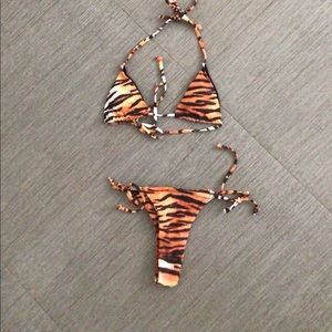 Tiger print bikini